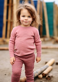 Knit cashmere kid leggings sweater child day.