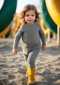 Knit cashmere kid leggings playground child day.