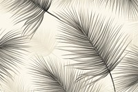Monotone palm leaves wallpaper pattern sketch backgrounds drawing.