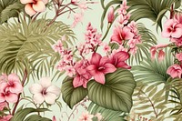 Seamless nature wallpaper pattern flower backgrounds plant.