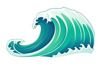 Wave cartoon sports ocean.