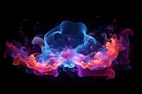 Transparent Big Bang Theory pattern purple smoke.