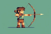 Archer cut pixel archery creativity technology.