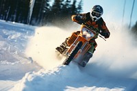 Snocross motorcycle snowmobile outdoors.