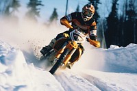 Snocross motorcycle snowmobile outdoors.
