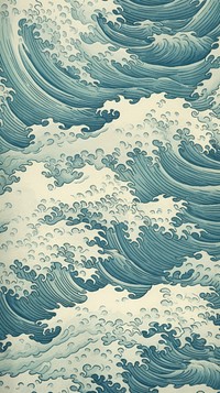 Traditional japanese ocean waves pattern texture nature.