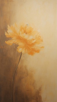 Acrylic paint of Marigold painting flower petal.