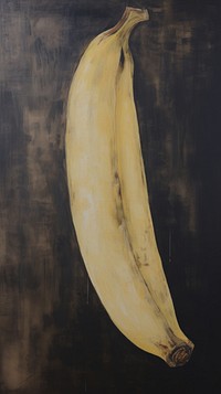 Acrylic paint of banana food freshness painting.