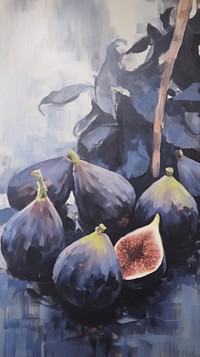 Acrylic paint of figs plant food accessories.