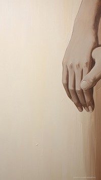 Acrylic paint of holding hands finger backgrounds textured.