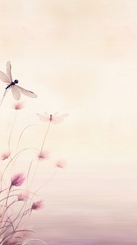 Dragonfly scenery wallpaper flower animal insect.