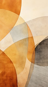 Autumn abstract painting shape.