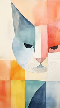 Cat painting art backgrounds.
