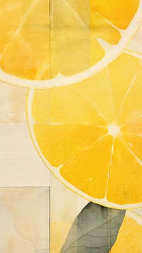 Lemon abstract shape fruit.