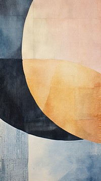Moon abstract painting shape.