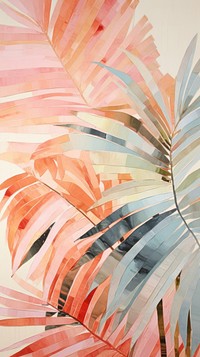 Palm tree abstract painting pattern.