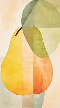 Pear abstract painting art.