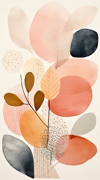 Plant painting pattern collage.