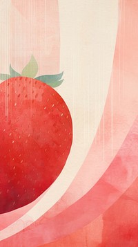 Strawberry abstract painting fruit.