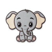 Cute elephant cartoon animal mammal toy.