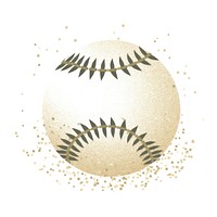 Baseball icon art white background chandelier.