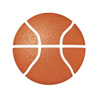 Basketball icon sports shape white background.