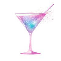 Cocktail icon martini drink white background.