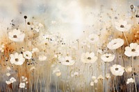 Flower field pier watercolor background painting backgrounds nature.