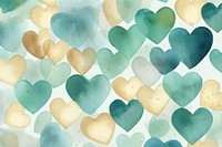 Hearts watercolor background backgrounds green confectionery.