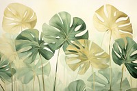 Monstera trees watercolor background backgrounds painting plant.