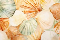Sea shells watercolor background backgrounds clam invertebrate.