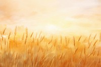 Wheat field watercolor background backgrounds outdoors sunset.