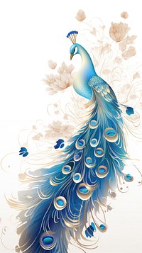 Peacock wallpaper animal bird art.
