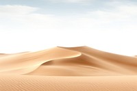 Desert sand dunes nature sky landscape.