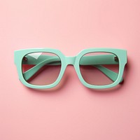 Square shape mint green sunglasses pink color lens accessories turquoise accessory.