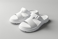 T strap shoe footwear white flip-flops.