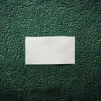 Rectangle white empty label suture on green towel text background backgrounds paper blackboard.