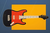 Guitar red fretboard string.