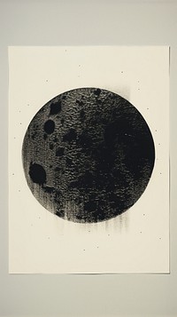 Moon black art astronomy.
