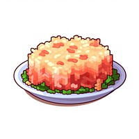 Fried rice pixel food meal dish.