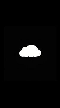 Cloud logo white black.