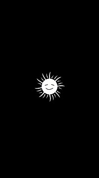 Sun logo astronomy black.