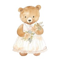 Teddy bear wedding cute toy.