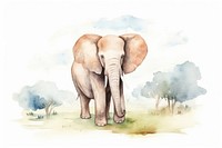 Background Elephant elephant wildlife drawing.