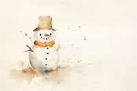 Background snowman winter anthropomorphic representation.