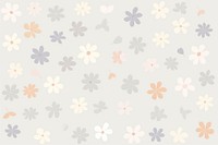 Flowers backgrounds pattern white.