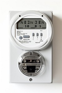 Kilowatt hour electric meter electronics electricity technology.