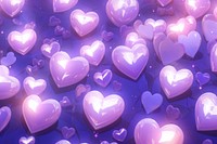 Heart backgrounds purple illuminated.