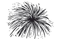 Fun hand drawn doodle illustration fireworks drawing sketch.