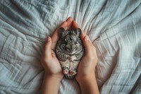 Chinchilla looking up at camera animal holding mammal.